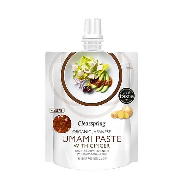 Clearspring Fermentierte Umami Paste mit Sojasauce, Koji und Ingwer, BIO