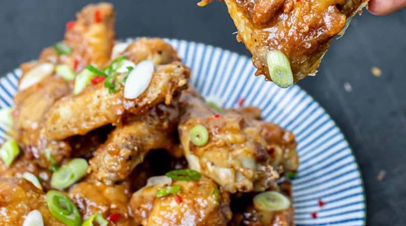 Spicy Sticky Peanut & Sichuan Chicken Wings