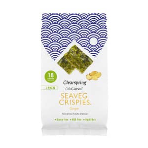Organic Seaveg Crispies Multipack Ginger 12g
